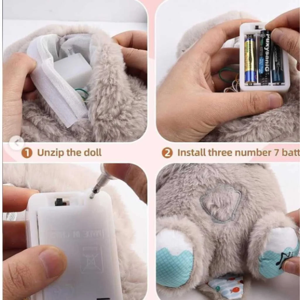 Adorable Breathing Buddy Rabbit Soft Toy