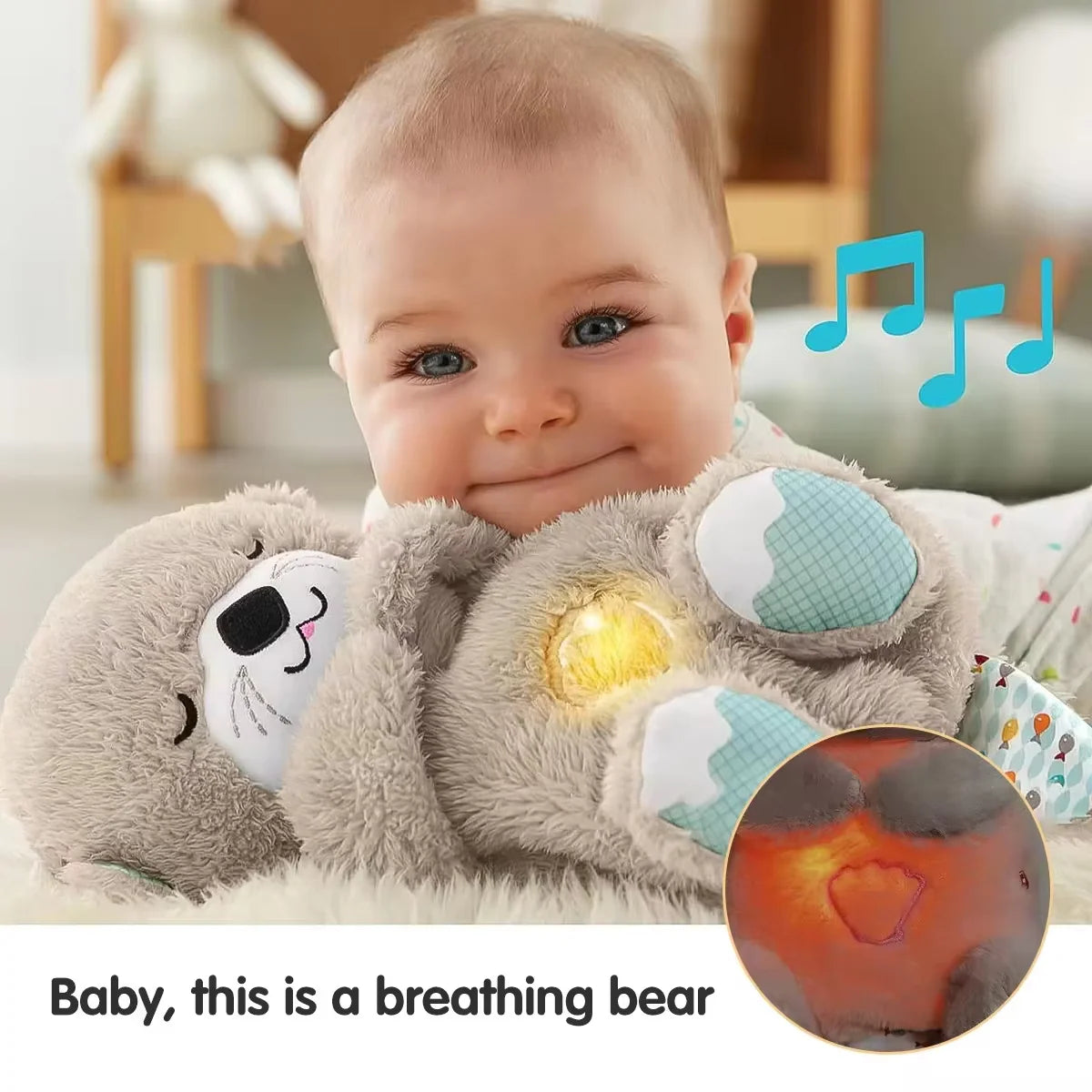 Breathing Bear Plush Toy